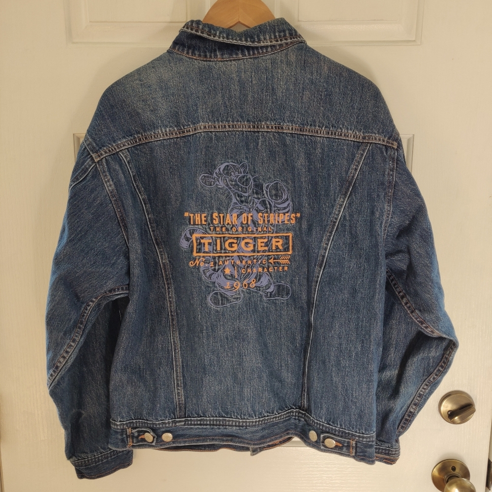 Vintage Disney Denim Jacket Tigger
